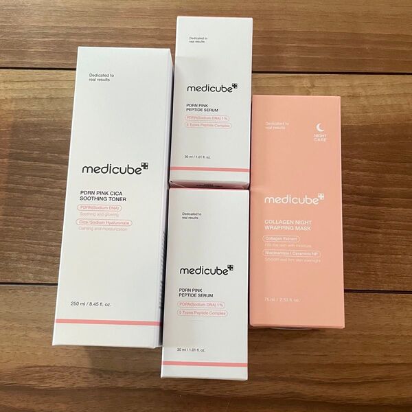 medicube メディキューブ PDRN トナー ピンクセラム ラッピングマスク ナイトパック 4つセット