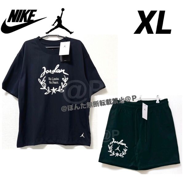 XL NIKE ナイキ ウィメンズ Tシャツ ショートパンツ 上下セット 黒 ブラック