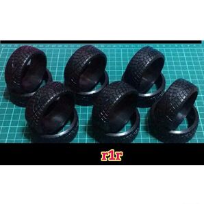 リアルトレッドパターン ① ドリフト タイヤ 3台分 ラジコン ホイール YD-2 ドリパケ TT01 TT02 などに