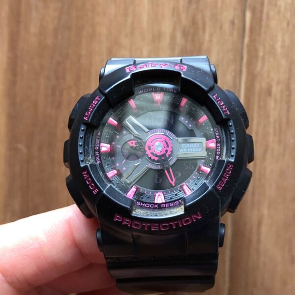 CASIO Baby-G 腕時計 ブラック×ピンク レディース