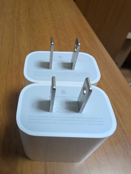 アップル純正20W USB-C電源アダプター2個セット充電器 charger
