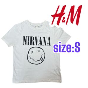 【即日配送】H&M/エイチアンドエム NIRVANA/ニルヴァーナ バンドTシャツ Sサイズ
