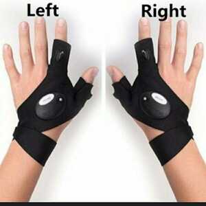新品　未使用　手袋　ライト　アウトドア　ジョギング　防犯　安全　両手　3