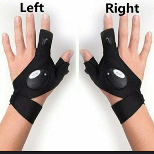 新品　未使用　手袋　ライト　アウトドア　ジョギング　防犯　安全　両手　7