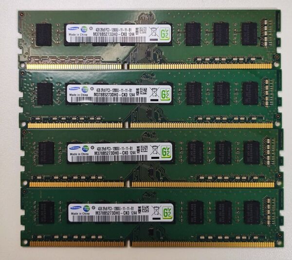 SAMSUNG DDR3 4GB×4 16GB 1600Mhz