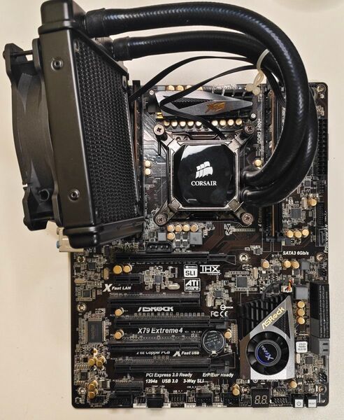 i7 3930K X79マザーボード 4GBメモリ 簡易水冷 4点セット