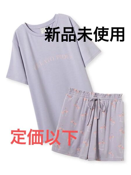 ジェラートピケ モチーフ4柄ワンポイント Tシャツ & ショートパンツ 上下 セット