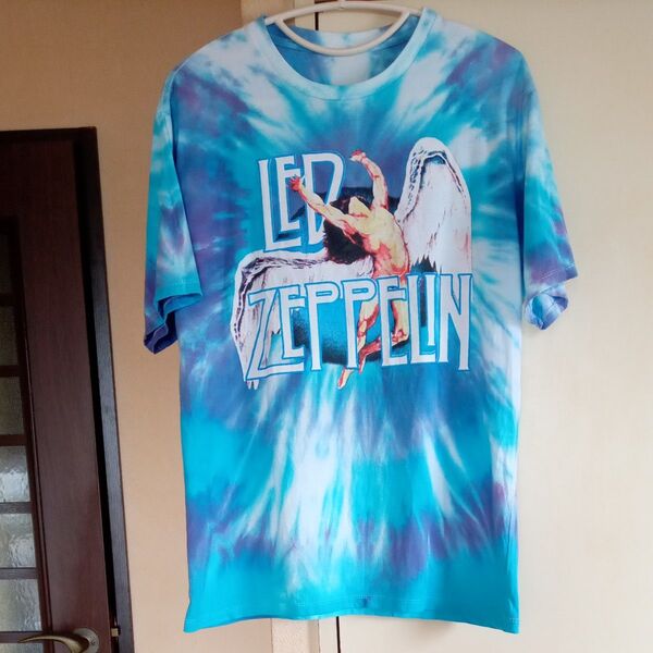 Led Zeppelin半袖Tシャツ タイダイ柄 L 中古 美品