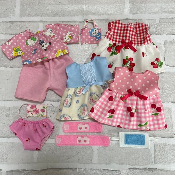 982 メルちゃん ソランちゃん 服 ワンピース ハンドメイド