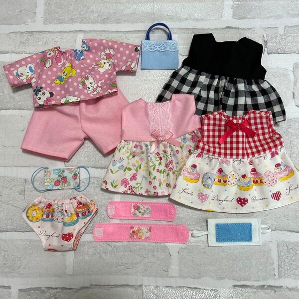 1030.メルちゃん ソランちゃん 服 ワンピース ハンドメイド