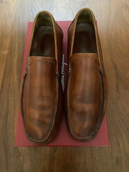 Salvatore Ferragamo メンズ レザーローファー ブラウン