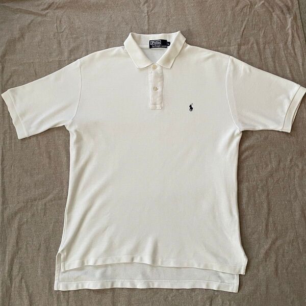 ポロシャツ 半袖 ポロ Ralph Lauren Polo ラルフローレン ポロラルフローレン 白 ホワイト メンズ Lサイズ