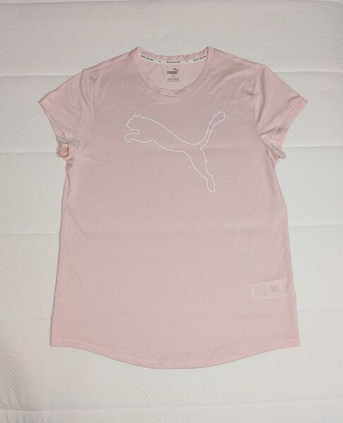 PUMA プーマ 半袖 Tシャツ ピンク XL チェニック丈 レディース 背中側メッシュ生地 今週のクーポン使用でお得に半額に!