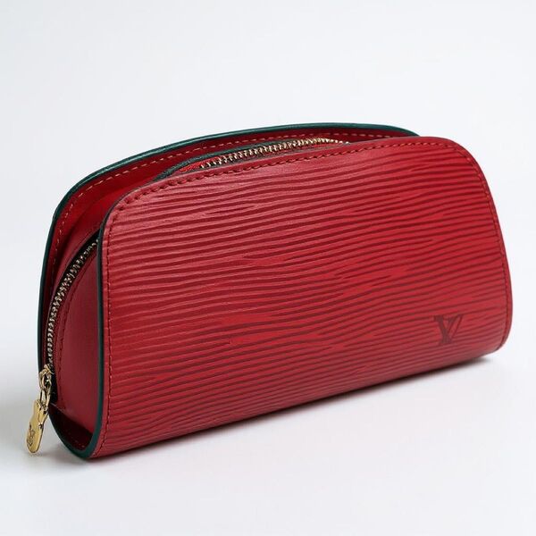 LOUIS VUITTON ルイヴィトン M48447 エピ ドーフィーヌPM レザー ポーチ レッド
