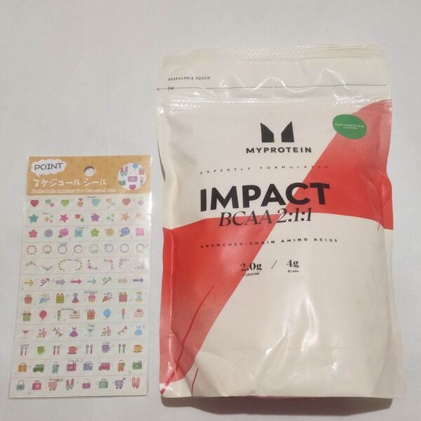 おしゃれシール1個 柄はランダムMYPROTEINマイプロテイン IMPACT BCAA 2:1:1 500g