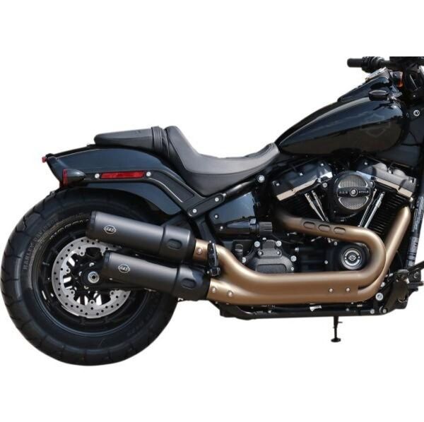 550-0734 S&Sサイクル S&S Cycle スリップオンマフラー Grand National FXFB 黒セラミック