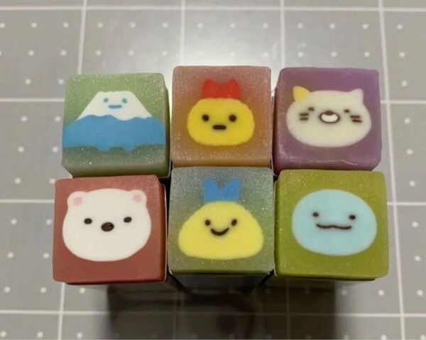 どこまでも すみっコ消しゴム 6種類 6個 しろくま えびふらいのしっぽ ねこ やま あじふらいのしっぽ とかげ
