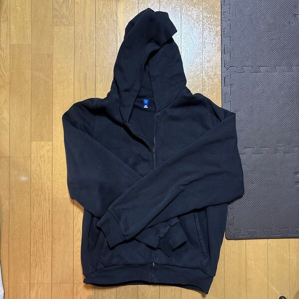 GAP ジップアップパーカー 黒 L