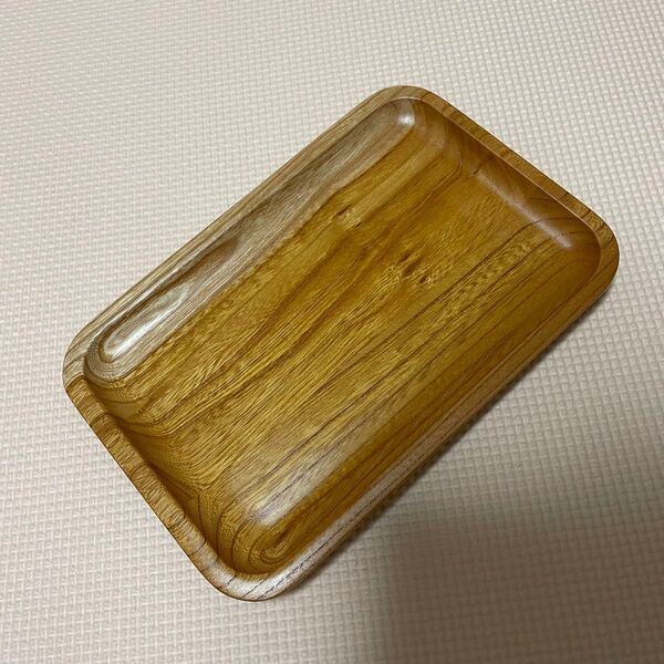 新品 ウッディー上野村 銘木工芸品 トレー ウッドトレイ 貴重品置き 鍵 眼鏡 木製 盆 角盆 天然木 煎茶盆 長方盆 香盆