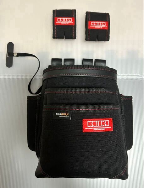 CORDURA 1000d生地3段チェーン後付けタイプ腰袋 KC-212NSDX ベルトループセット
