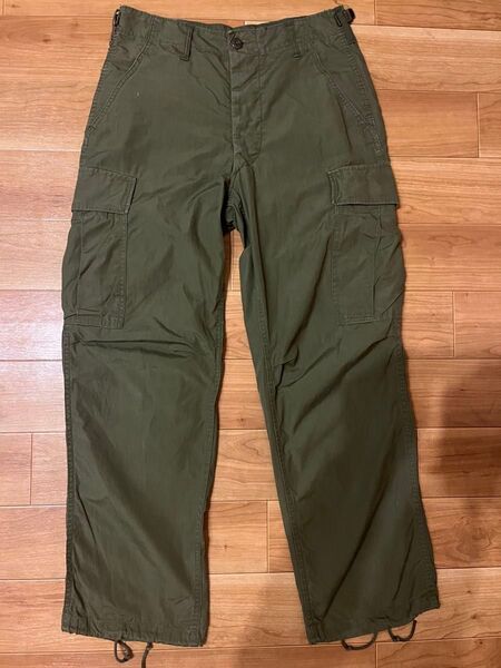 ジャングルファティーグ 3rd ノンリップ small short 60s 米軍 ミリタリーパンツ M-65 カーゴパンツ