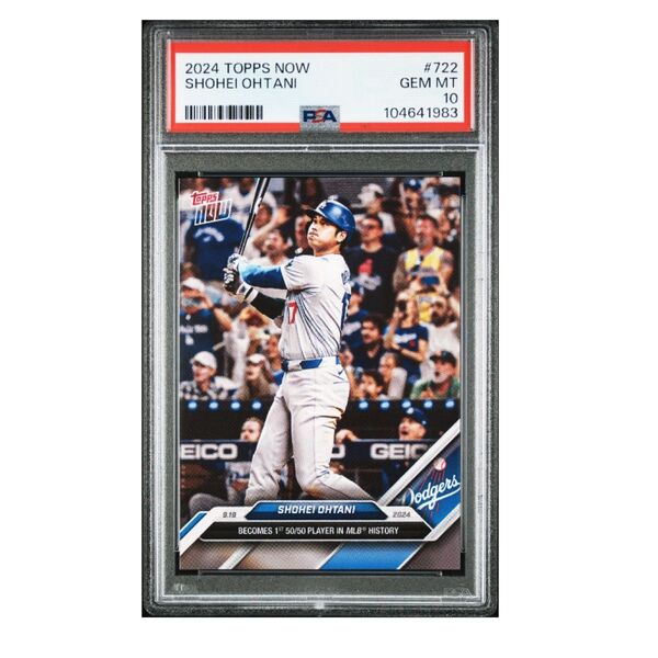 【PSA10】大谷翔平 2024 TOPPS NOW 大リーグ史上初 50-50 #722 大谷翔平