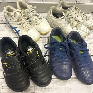サッカー シューズ 4点 アディダス アンブロ アシックス キッズ 17cm 18cm 19cm 20cm