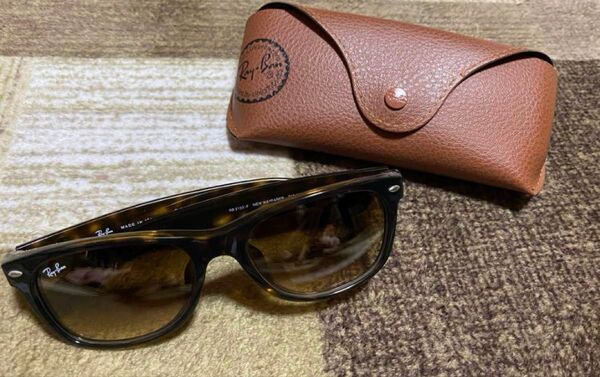Ray-Ban レイバン サングラス RB2132F人気ニューウェイファーラー アジアンフィット ブラウングラディエント良品!