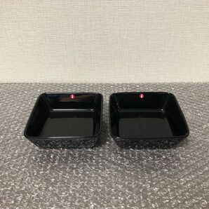 イッタラ ティーマ スクエアプレート 12×12cm ブラック 黒 2枚セット