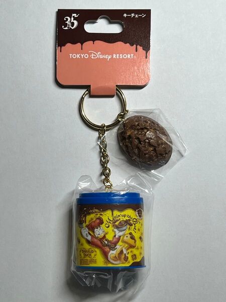 【新品未使用】東京ディズニーリゾート 35周年 ドナルド キーホルダー キーチェーン チョコレートクランチ