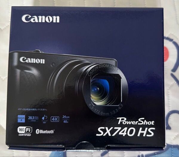 Canon PowerShot SX740 HS ブラック 未開封 店舗印なし