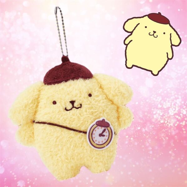 ポムポムプリン当たりくじ 当りくじ マスコット ぬいぐるみ キーホルダー