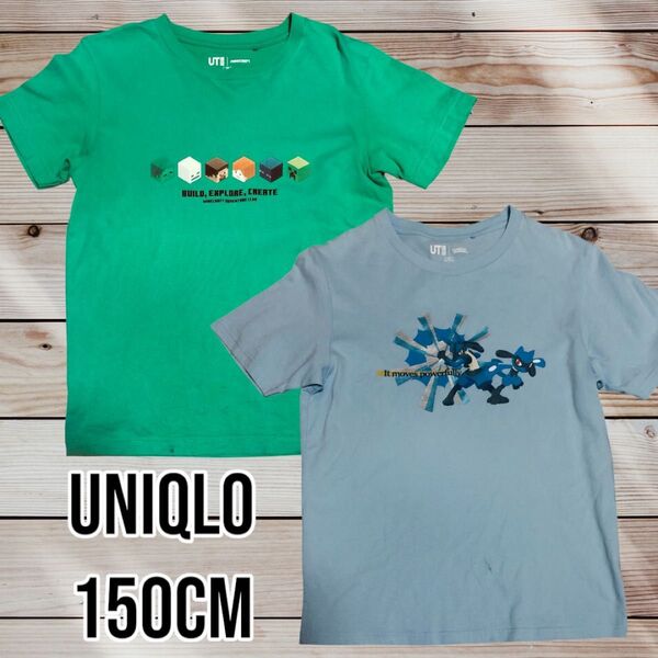 UNIQLOユニクロ マインクラフト ポケモン150cm半袖Tシャツ
