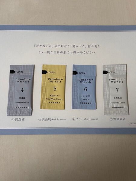 ドモホルンリンクル 再春館製薬所 お試し基本4点セット