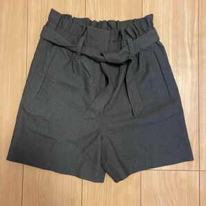 next school ショートパンツ グレー リボン ウエスト150cm