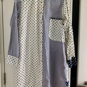 POU DOU DOU プードゥードゥー 総柄 個性的 ロングシャツ