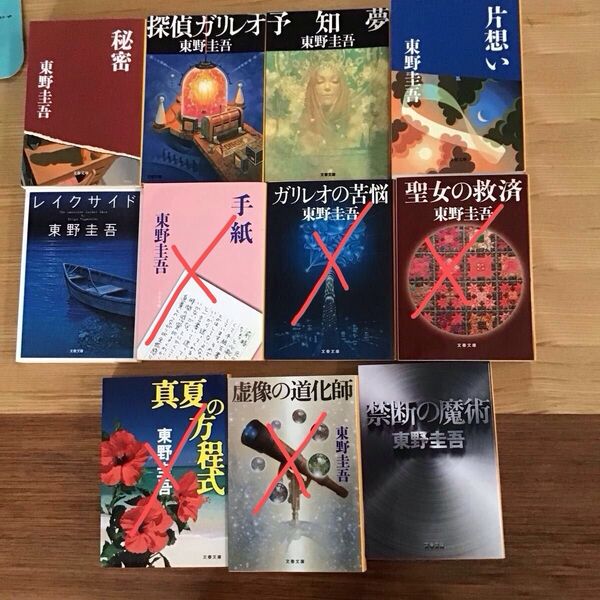 東野圭吾 中古文庫本 文春文庫 バラ売り 4冊まで同梱可能