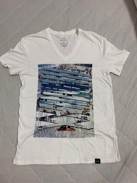 A|X ARMANI EXCHANGE VネックTシャツ ホワイト
