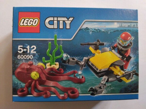 LEGO CITY 60090 深海探査潜水艇 未開封 海底スクーター タコ ダイバー