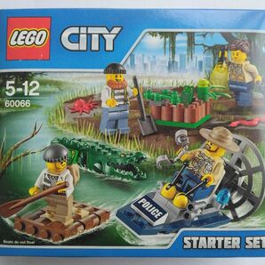 LEGO CITY 60066 沼地で追跡 警察 ポリススターターセット 未開封 ワニ