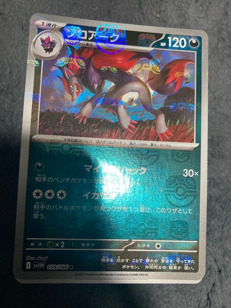 ゾロアーク マスボミラー ポケモンカード ブラックボルト ホワイトフレア 収録