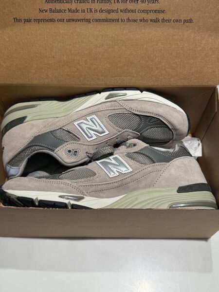 【新品】New Balance 991 グレー M991GL US7 25cm