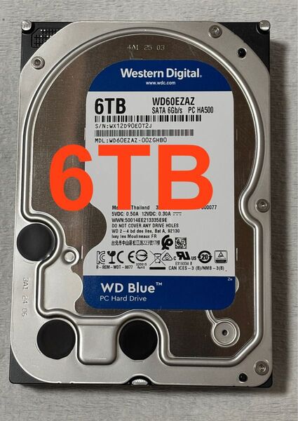 WDC WD60EZAZ HDD 6TB