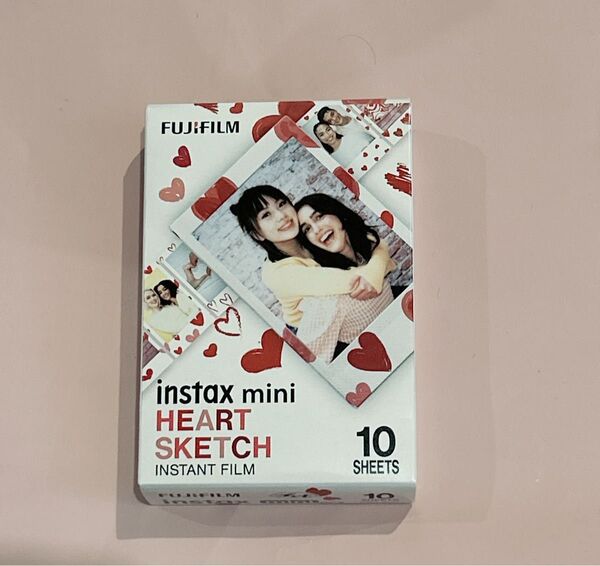 富士フイルム FUJIFILM instax mini チェキフィルム HEART SKETCH