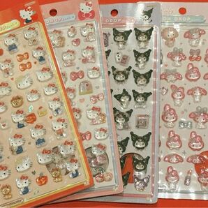 ボンボンドロップシール まとめ売り ハローキティ 立体シール マイメロディ クロミ