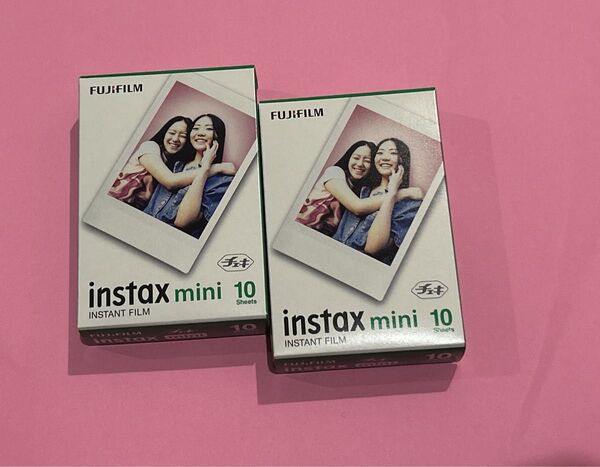 チェキ フィルム 箱無し 10枚 × 2つ FUJIFILM instax mini 富士フィルム