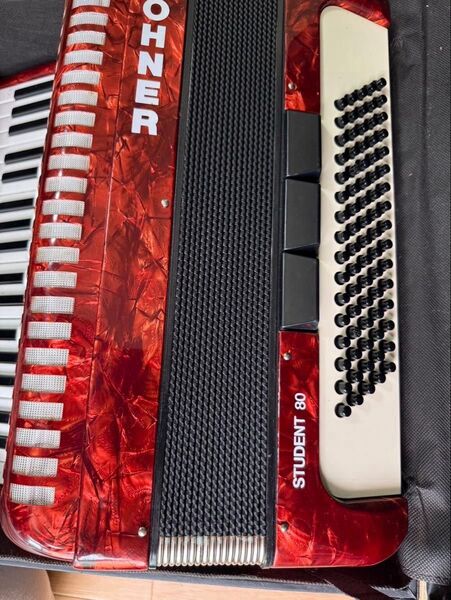 HOHNER STUDENT 80 アコーディオン レッド系