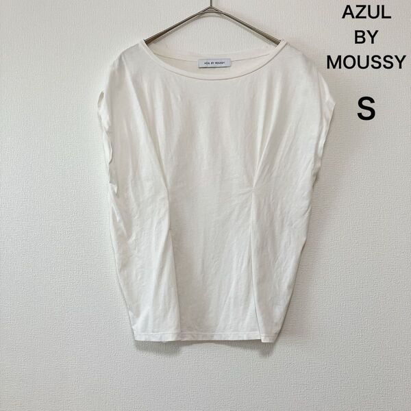 AZUL BY MOUSSY アズールバイマウジー レディース フレンチスリーブ ノースリーブ カットソー トップス 白 S