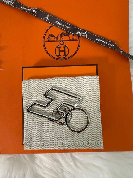 【新品未使用】HERMES エルメス キーリング Hトゥスピード チャーム ロデオ キーホルダー レア 正規品