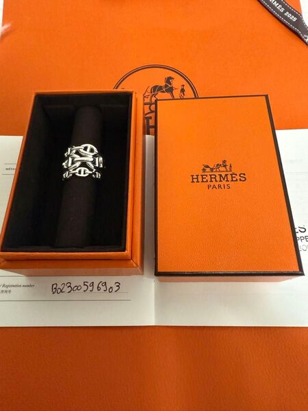 HERMES シェーヌダンクル アンシェネ リング 50 シルバー